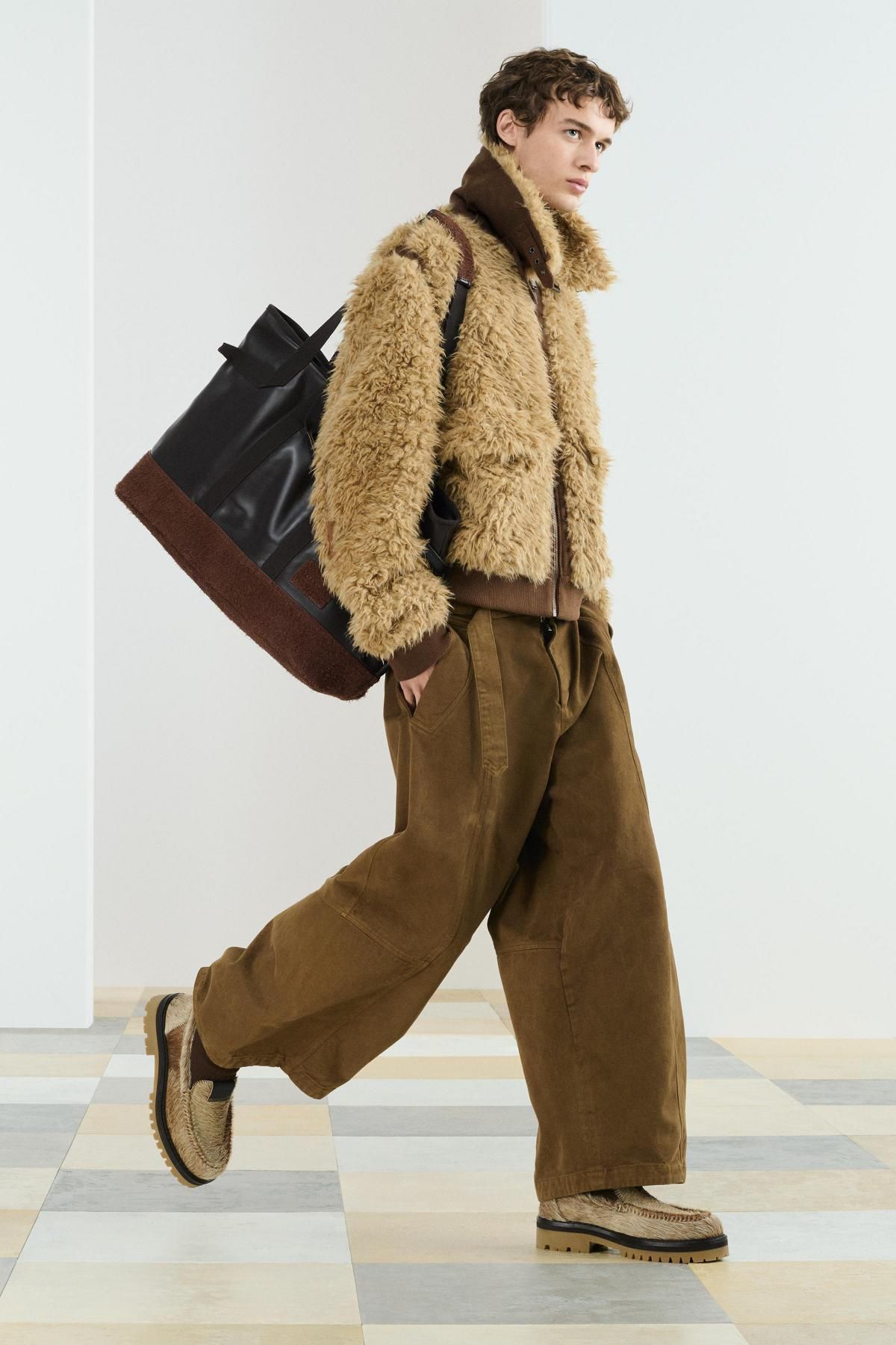 자라 와이드 벌룬핏 코튼 배기 팬츠 6351/325 KHAKI - 상세 이미지 3