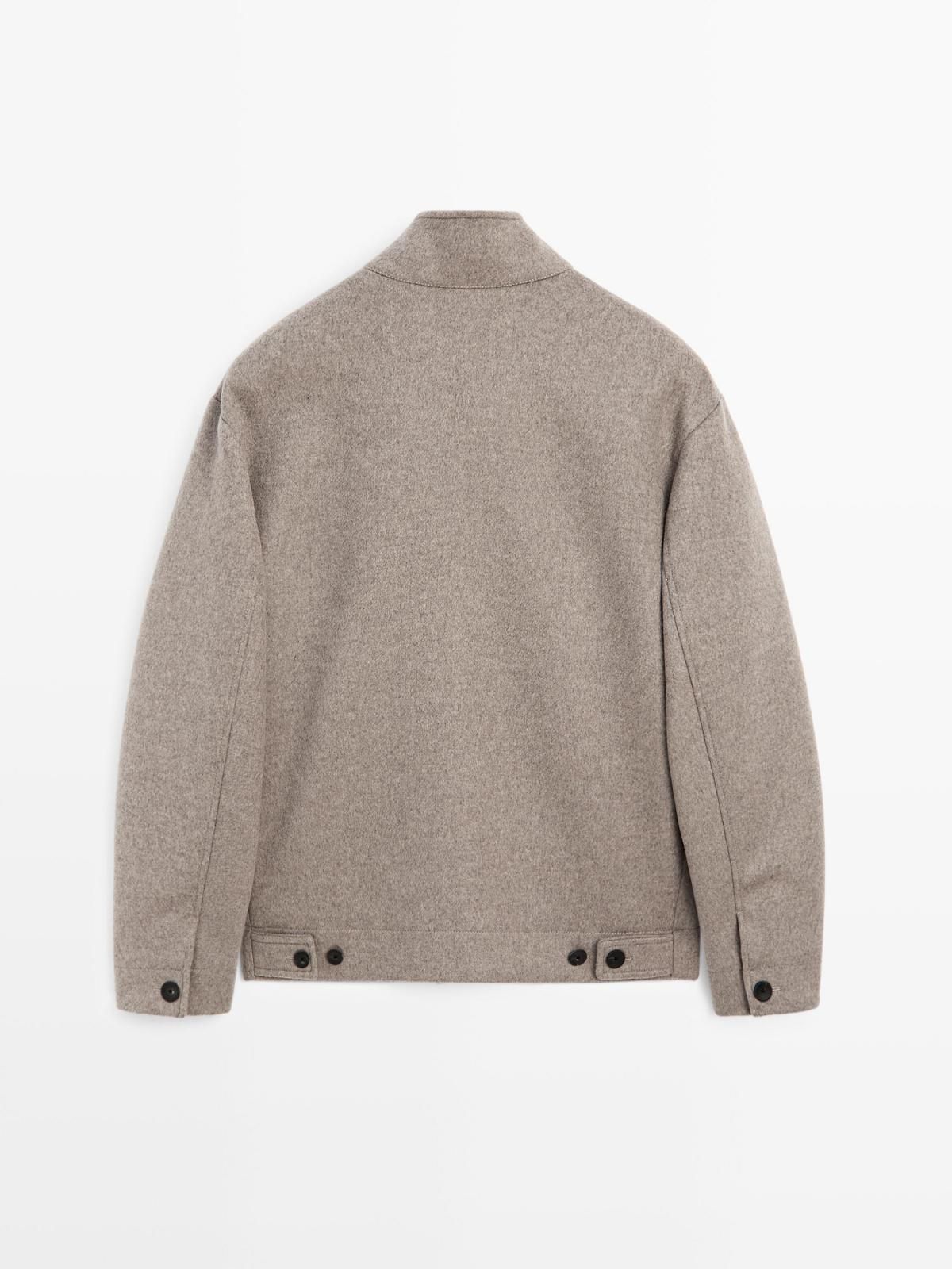 마시모두띠 프리미엄 울블렌드 하이넥 재킷 2801/880 MINK 이미지 8