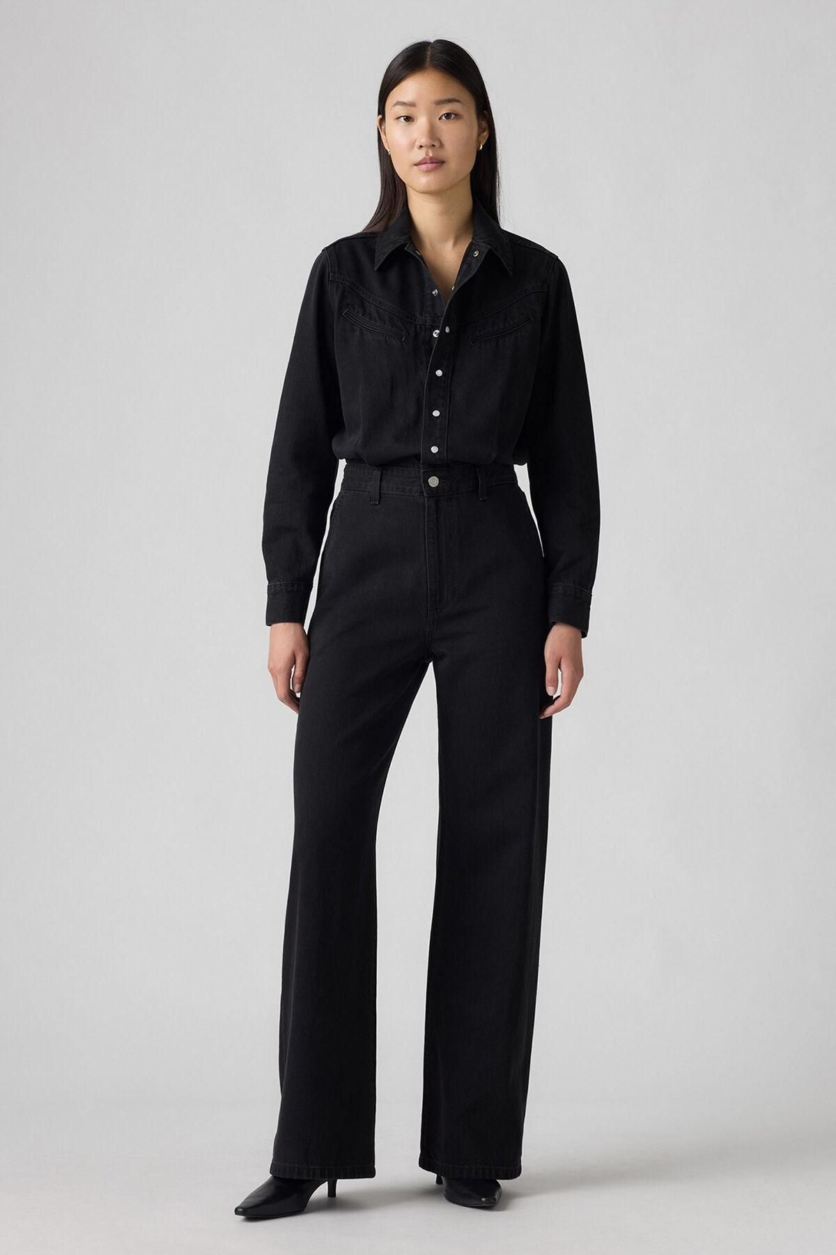 리바이스 오버핏 블랙 데님 점프수트 7180759 NEGRO - 상세 이미지 2