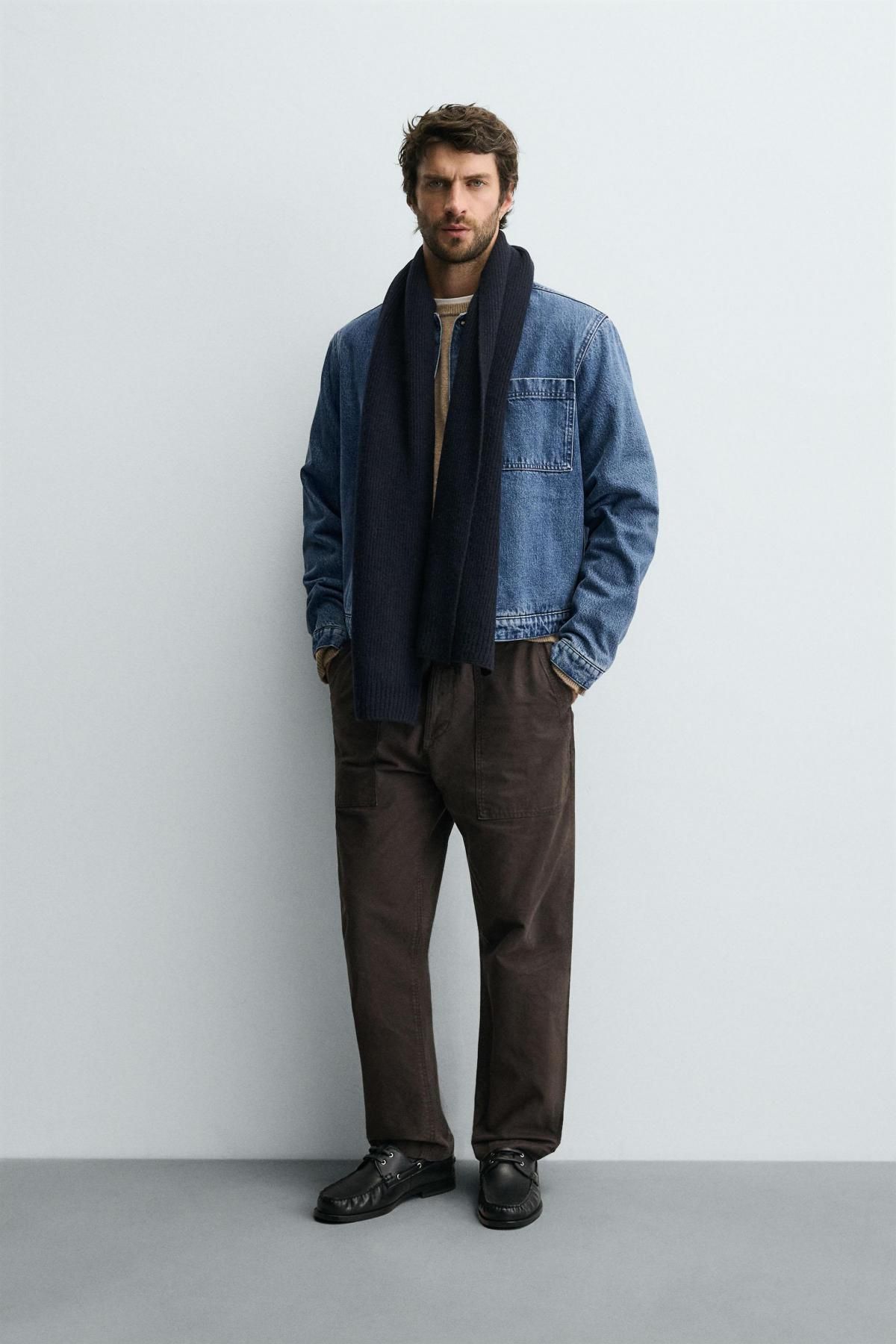 자라 테크니컬 크롭 데님 오버셔츠 4470/370 MID-BLUE - 상세 이미지 2