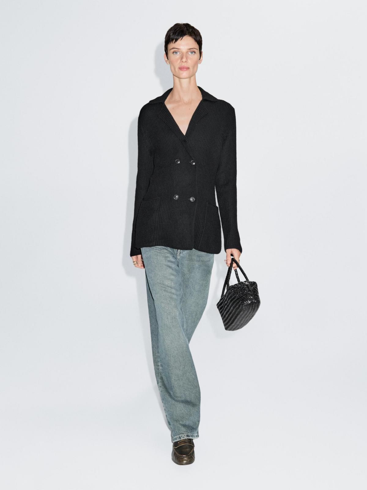 마시모두띠 더블브레스트 테일러드 울 가디건 5796/921 BLACK - 상세 이미지 5