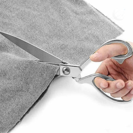 Moondex 봉제가위 제단가위 실버 스텐 원단 재단가위 26.5cm