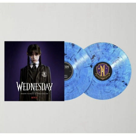 [해외](수입 LP) Danny Elfman Chris Bacon Wednesday Soundtrack UO 2LP Blue Vinyl NEW Limited /500