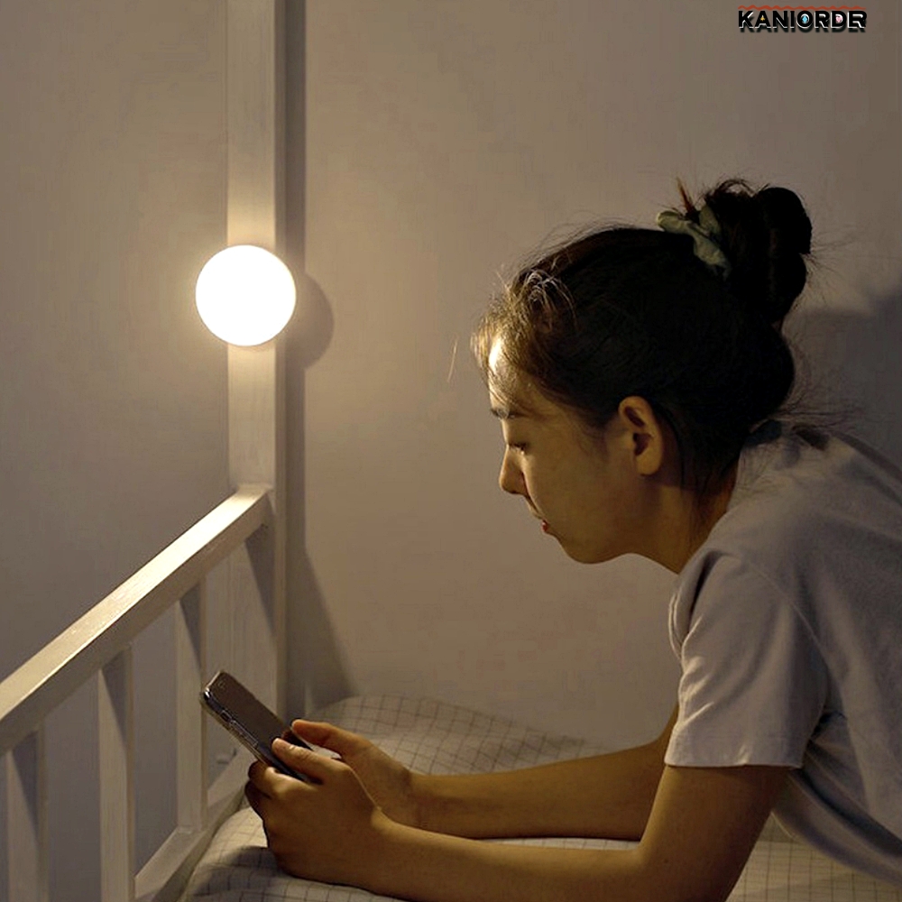 무선 벽등 벽 램프 포인트 무드등 화장실 베란다 독서 붙이는 주황색 조명 - 상품 이미지