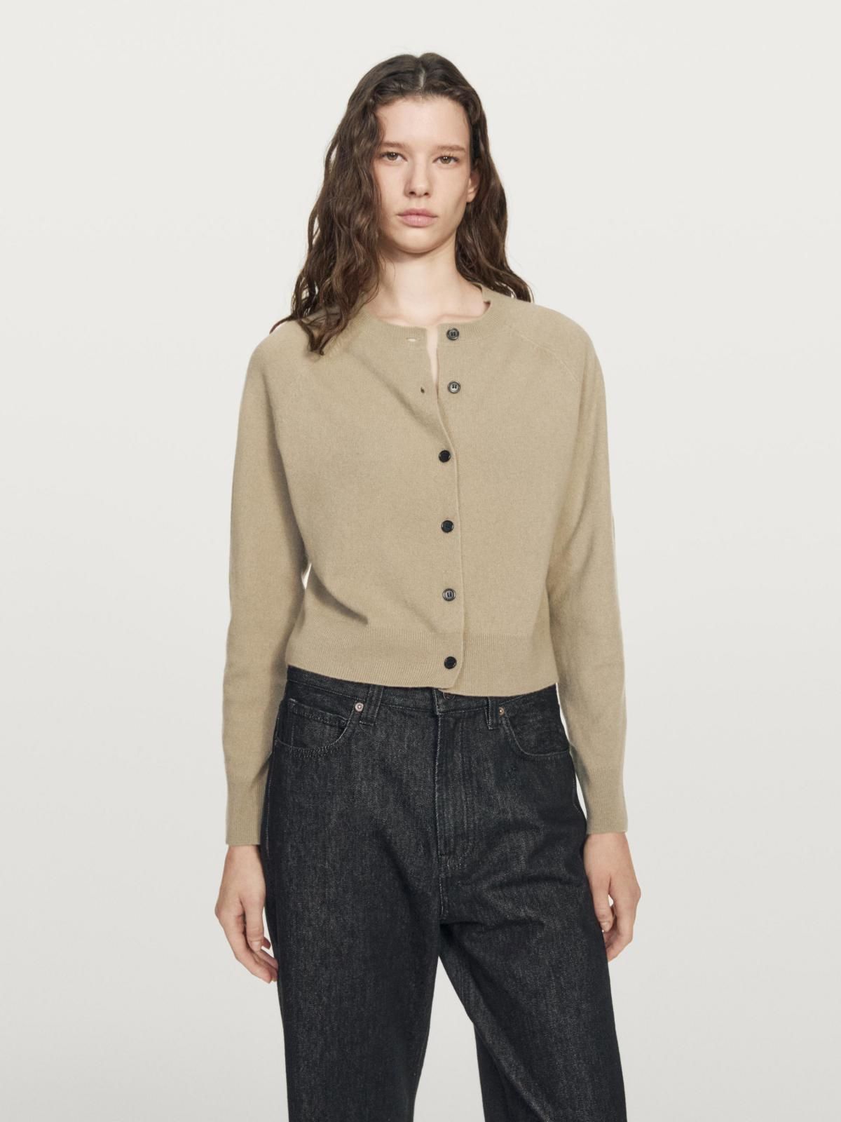 마시모두띠 래글런 울 혼방 숏 니트 가디건 5779/693 GREENISH - 상세 이미지 4