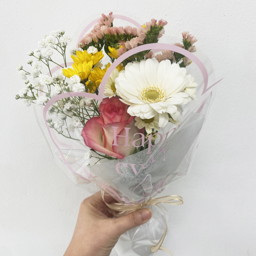 생화 미니 단체 꽃다발 꽃구름 한다발 졸업 꽃다발 꽃배송