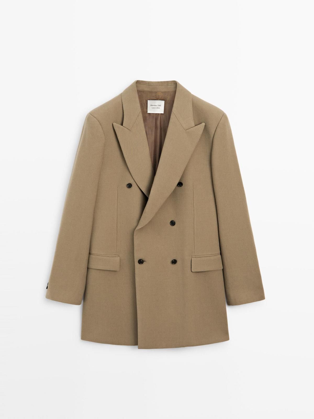 마시모두띠 프리미엄 울 더블브레스트 블레이저 6000/555 OCHRE - 상품 이미지
