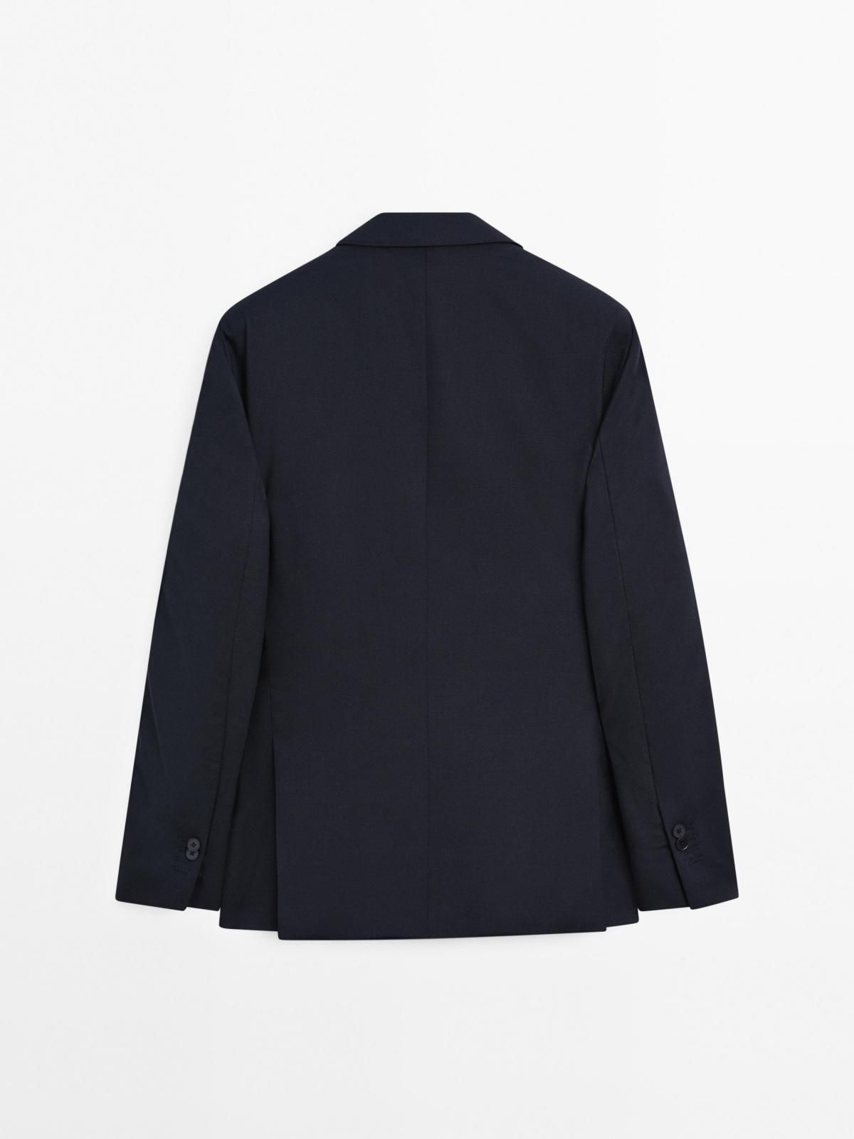 마시모두띠 테크니컬 울블렌드 테일러드 재킷 3502/502 NAVY BLUE - 상세 이미지 5
