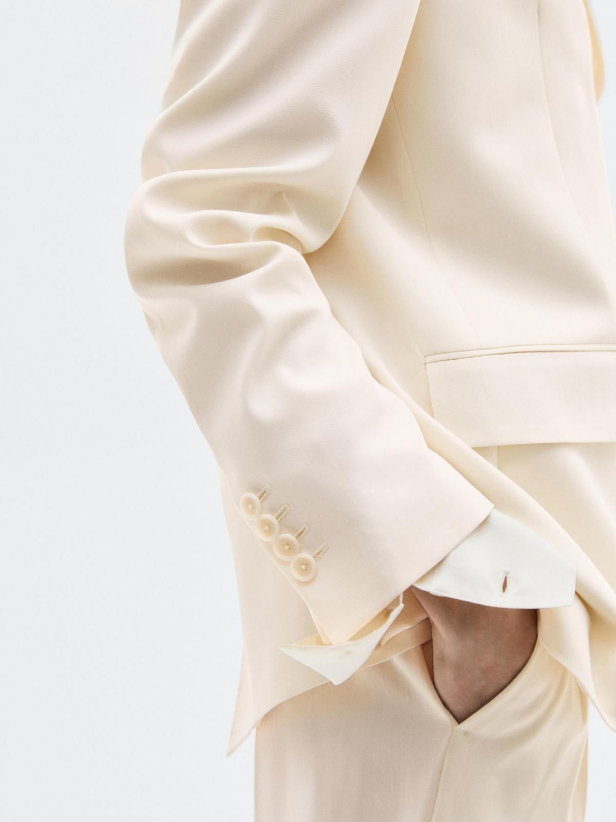 마시모두띠 한정판 울 블렌드 크로스 블레이저 6002/555 OFF WHITE - 상세 이미지 4