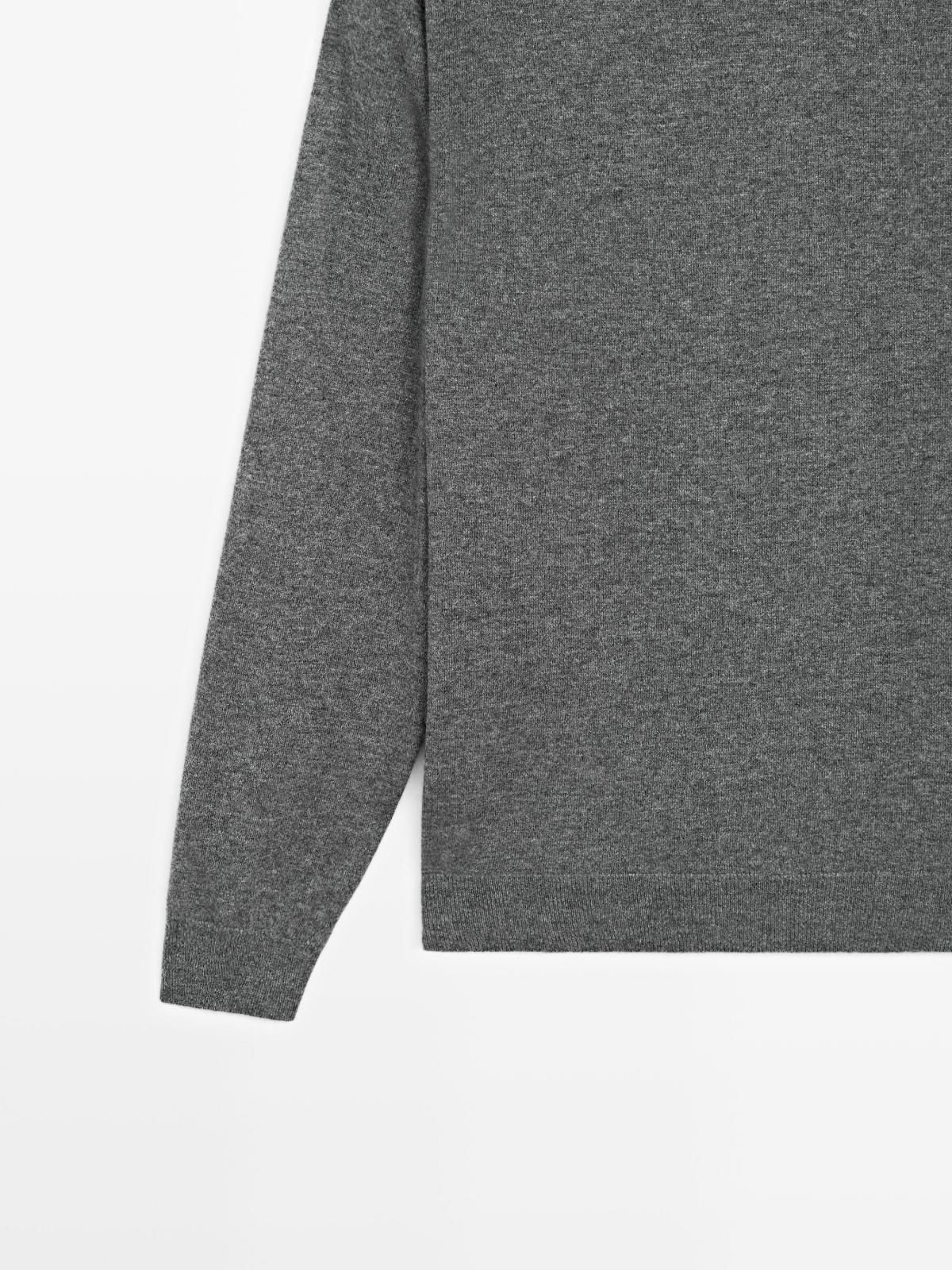 마시모두띠 프리미엄 캐시미어 크루넥 니트 스웨터 0950/880 ANTHRACITE GREY 이미지 8