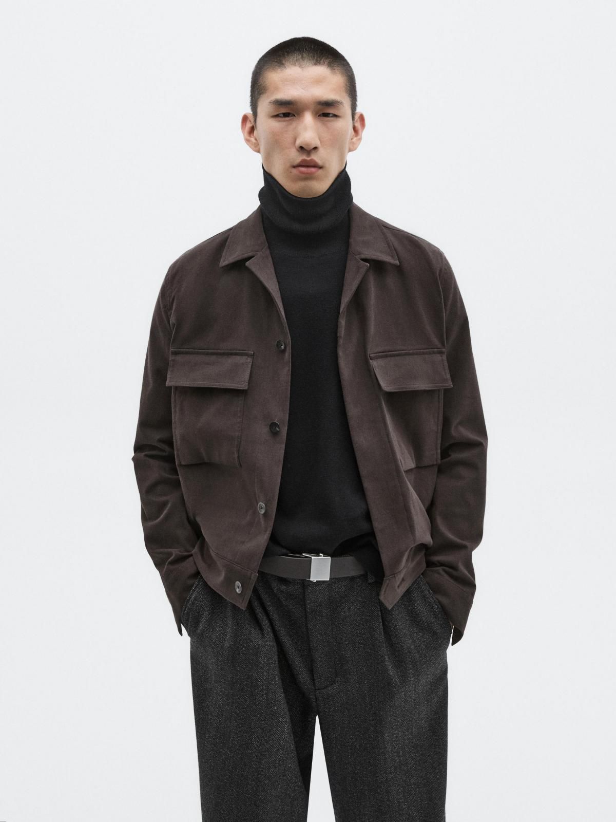 마시모두띠 한정판 테크니컬 포켓 재킷 2802/880 BROWN - 상세 이미지 3
