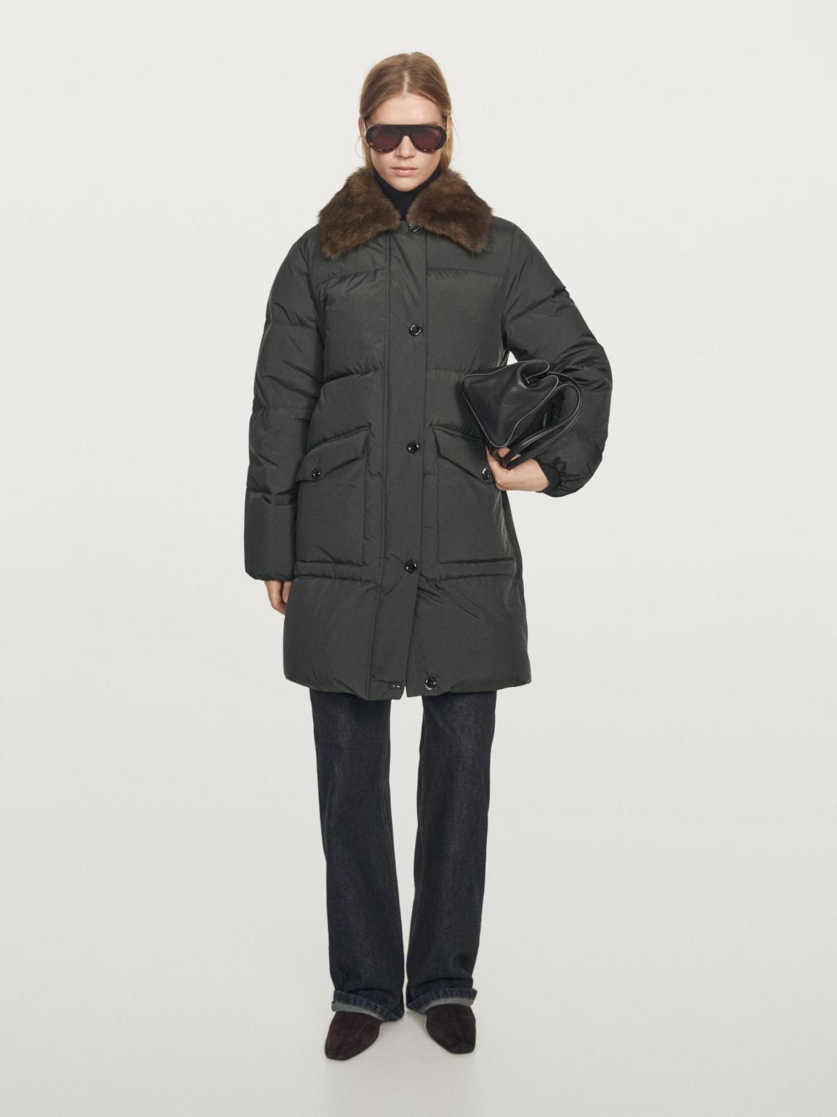 마시모두띠 퍼카라 방수 롱 다운 패딩 재킷 6717/430 DARK GREY - 상세 이미지 2