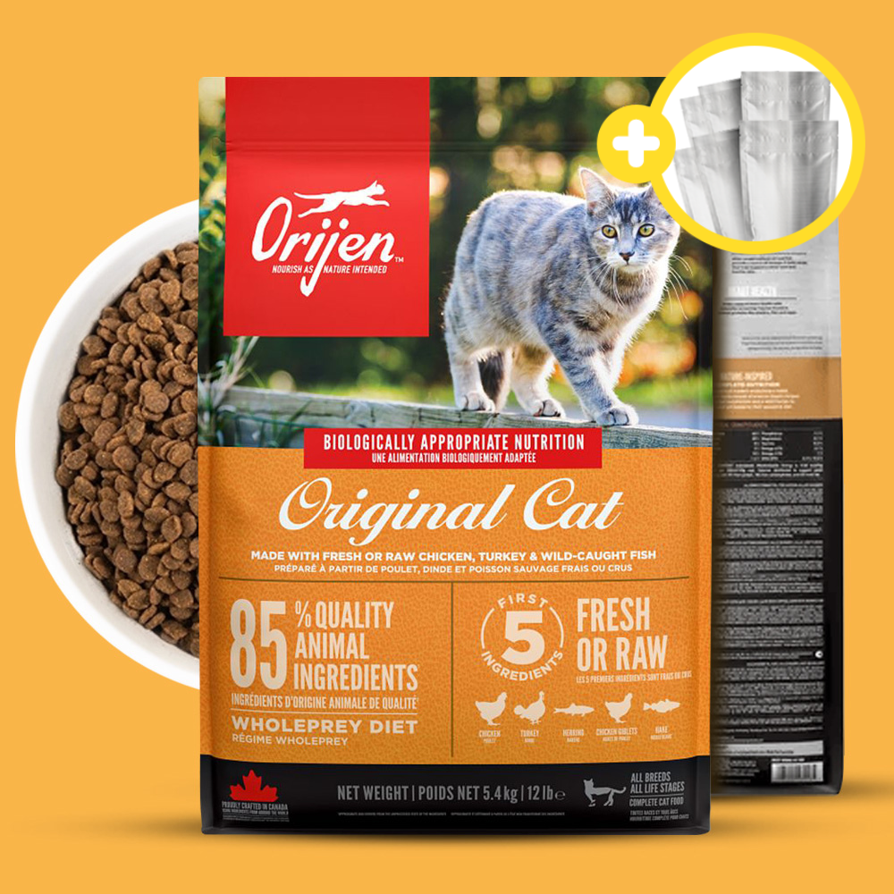 (+소분세트) 오리젠 오리지널 캣 5.4kg 캣앤키튼 고양이 프리미엄 사료 제품 이미지