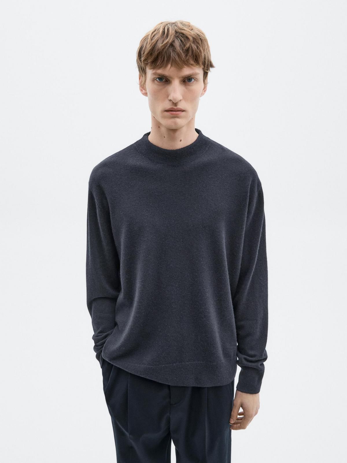 마시모두띠 프리미엄 울 캐시미어 니트 스웨터 0953/880 NAVY BLUE - 상세 이미지 3