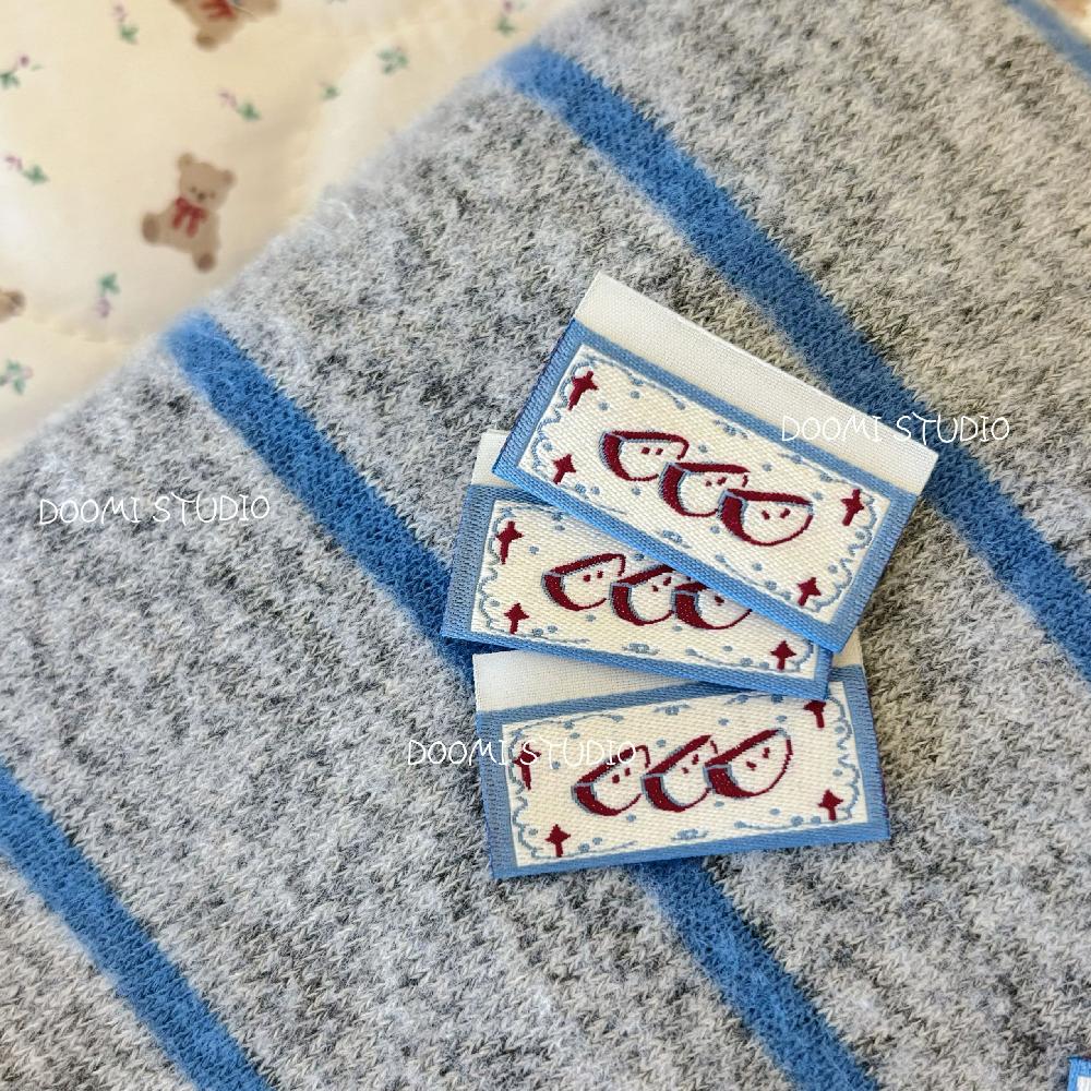 직조라벨 직물 라벨 크리스마스 패치 봉제 DIY 키트 수제 장식용 공예 - 상세 이미지 2