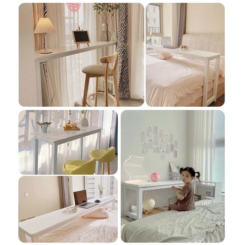 침대 옆 테이블 소파 뒤 폭좁은 틈새 선반 공간활용템 1단 80x40cm 화이트