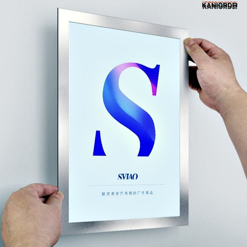A4 아크릴 액자 개폐형 아크릴박스 사무실 게시판 메뉴판 무타공 210X297mm - 상품 이미지