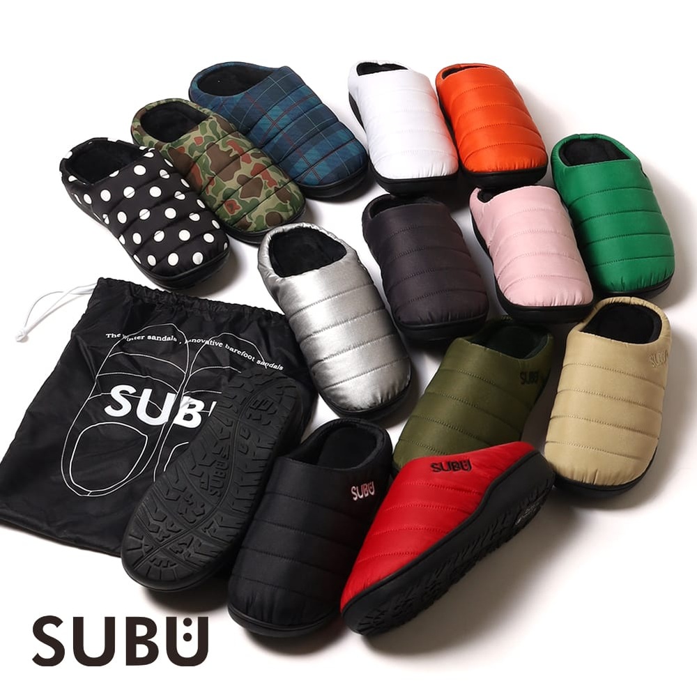 스부 SUBU 방한 샌들 패딩슬리퍼 남녀공용 SB-322 220-235 블랙 - 메인 이미지