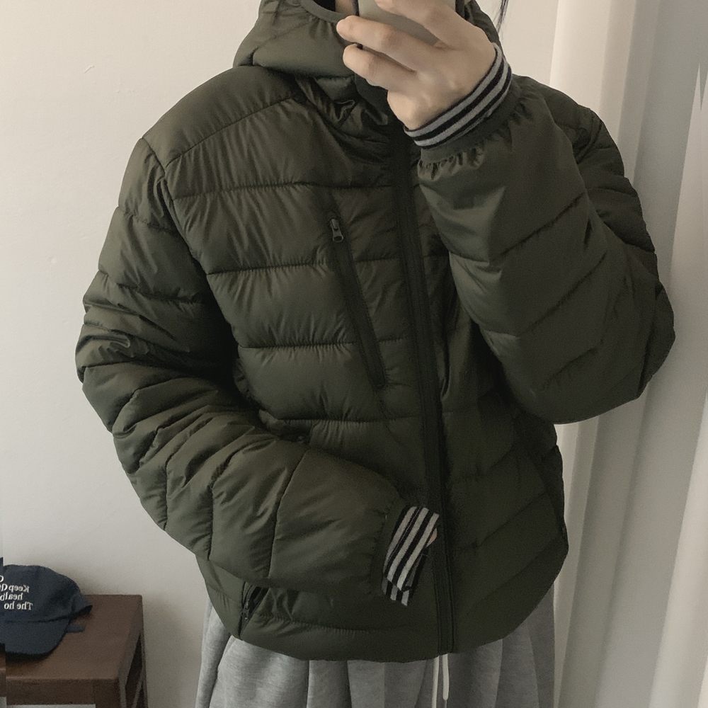 (M-XL) 후디드 경량 패딩 점퍼 - 상세 이미지 2