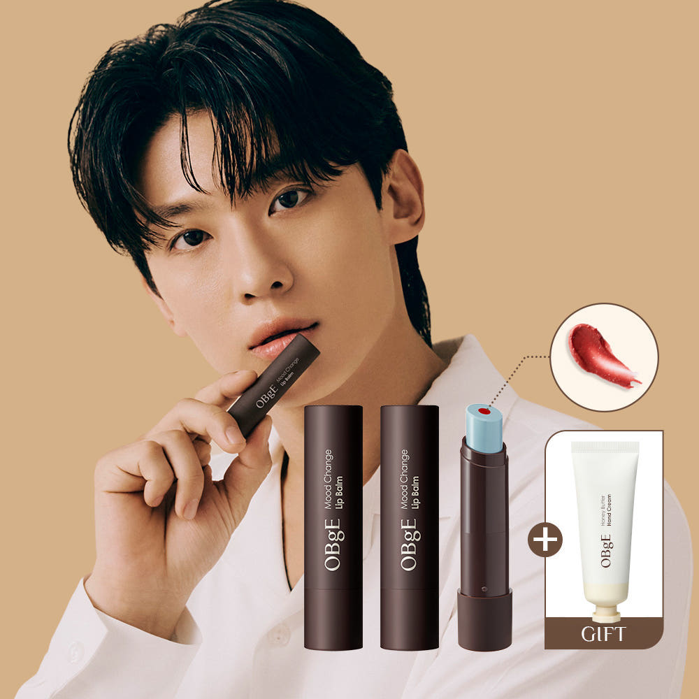 OBgE 오브제 오브제 무드 체인지 립밤 3g 2개 + 허니버터 핸드크림 10ml