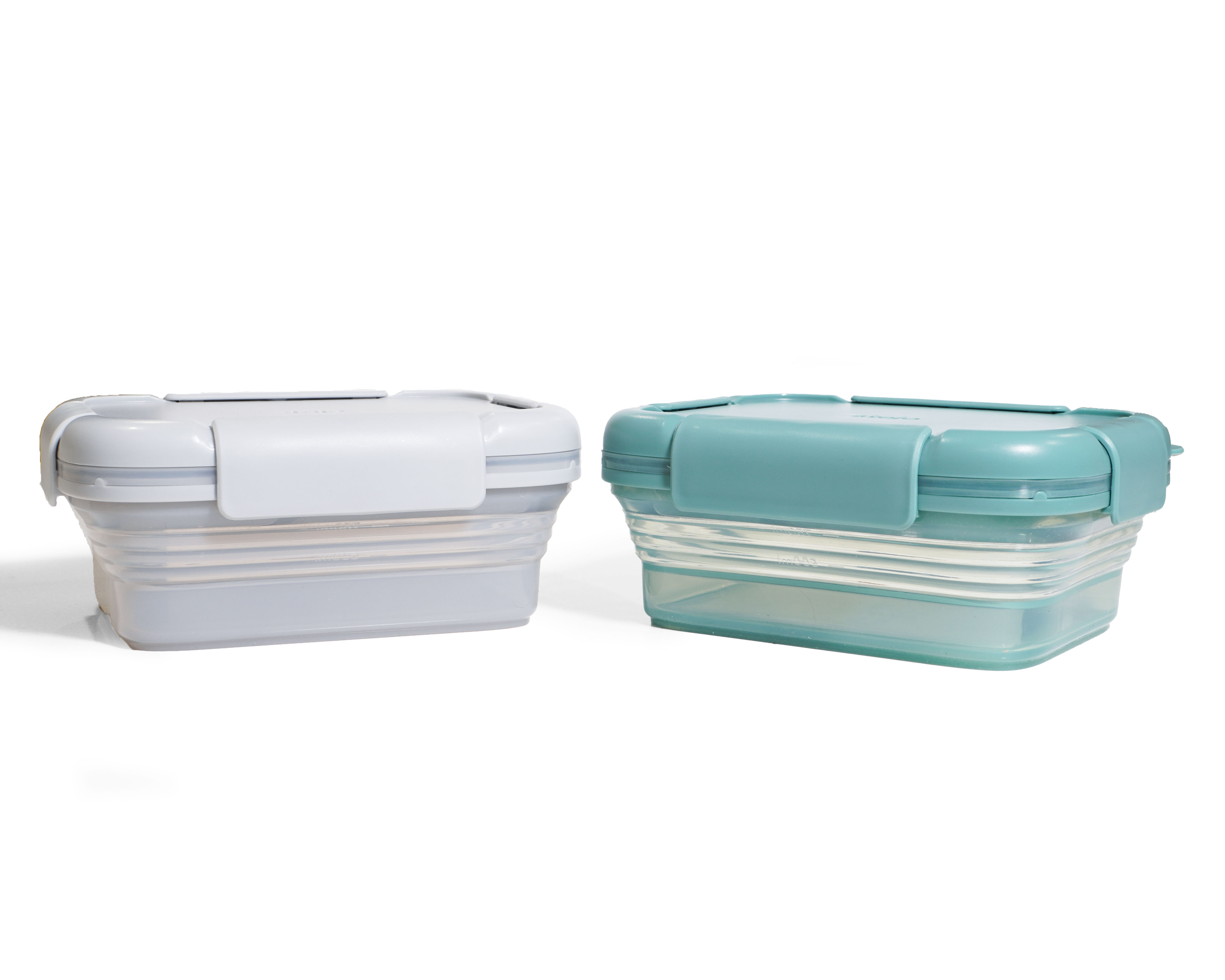스토조 접이식 실리콘 런치박스 도시락통 밀폐용기 1500ml, 유칼립투스 이미지 7