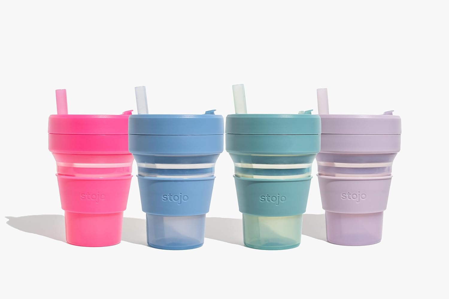 스토조 접이식 실리콘 텀블러 비기 컬렉션 470ml, 젤리 미모사 이미지 6