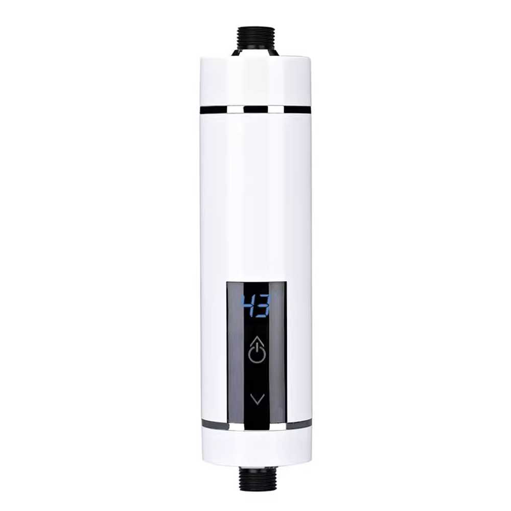소형 전기 온수기 미니 욕실용 절전형 순간 캠핑 6500W 화이트 + 5구 소켓 - 상세 이미지 2
