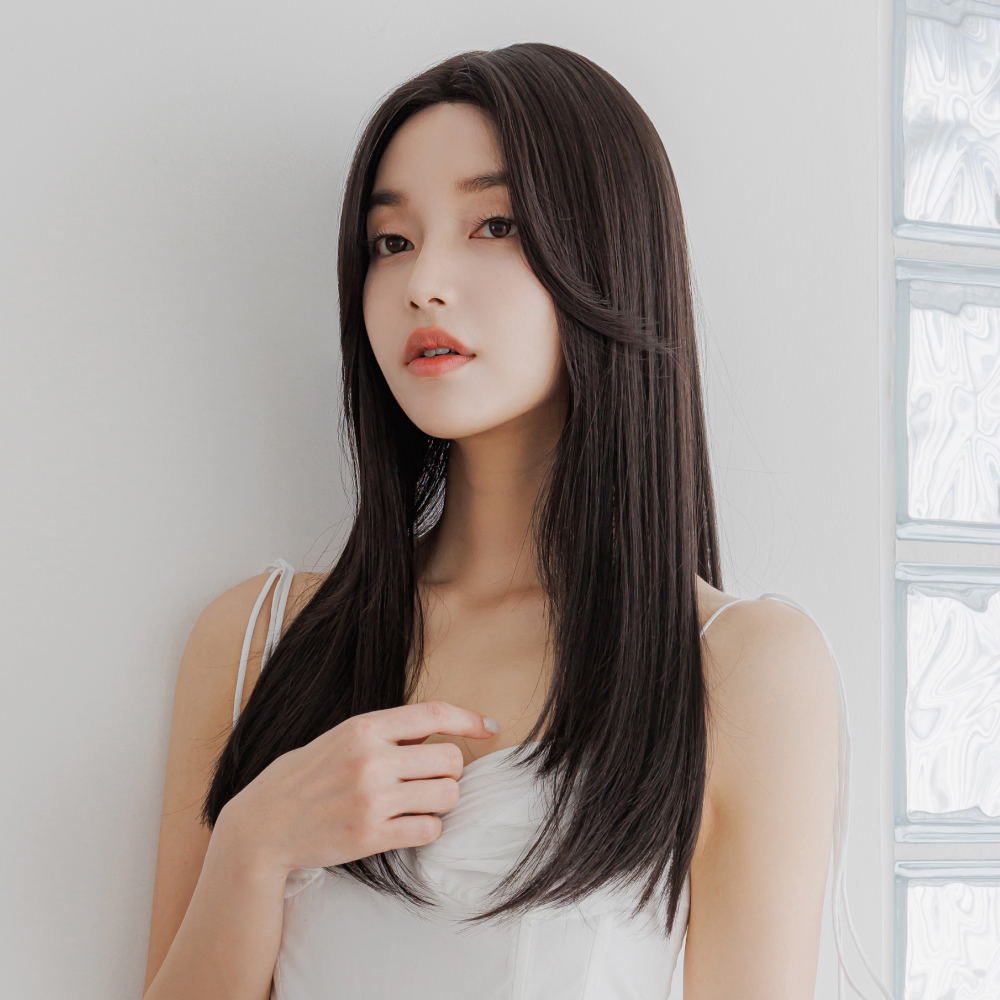 수제통가발 에리카 세미롱 볼륨 생머리 여자가발 - 상세 이미지 2