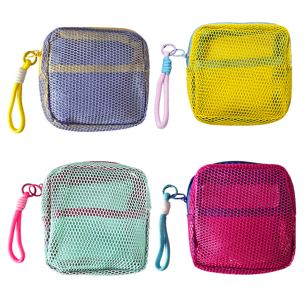 [프로덕트피알] 메쉬파우치  다용도 여행소지품 정리 화장품 4컬러 Poni Mesh pouch bag