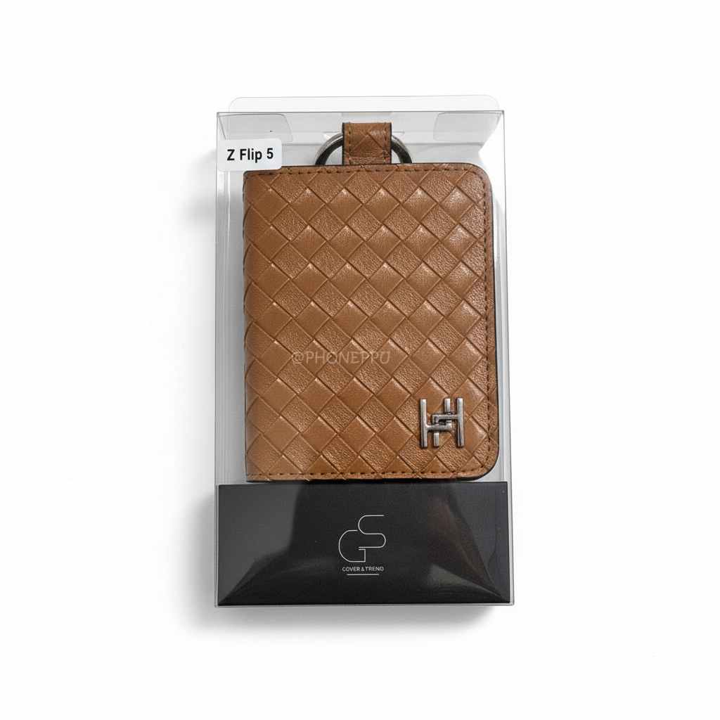 [RAFFINE] 라피네 로마 케이스 GS 카멜브라운, 갤럭시Z플립5 F731 - 상품 이미지