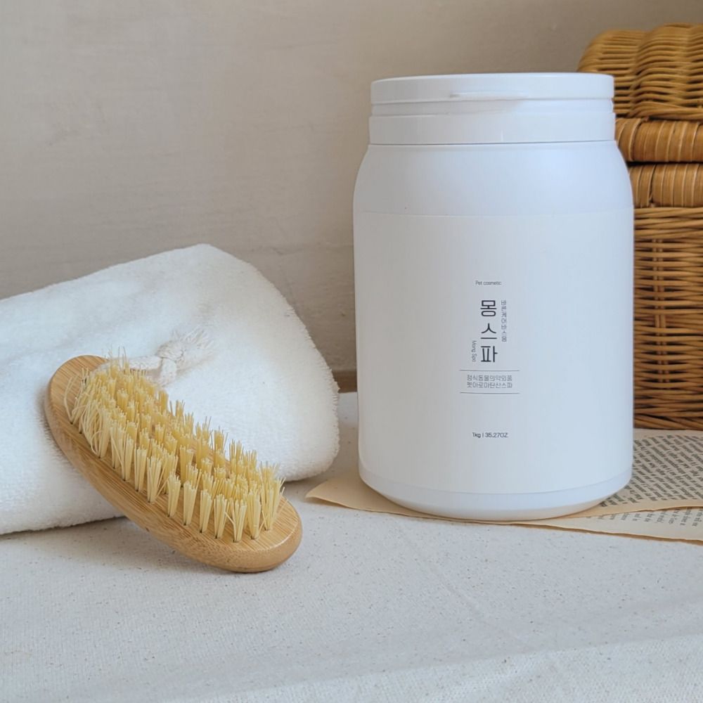 바스몽 몽스파 강아지 대용량 입욕제 곰팡이성 피부염 습진 발사탕 비린내 각질 스파 1kg - 상세 이미지 4