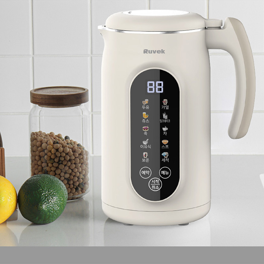 루베크 대용량 두유 메이커 1.2L 죽 이유식 주스 밀크쉐이크 스프 보온 제조기