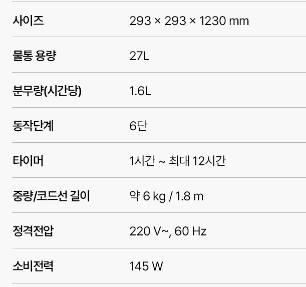 신일 초음파가습기 27L 사무실 업소용 카페 저소음 대용량 가습기 - 상세 이미지 2