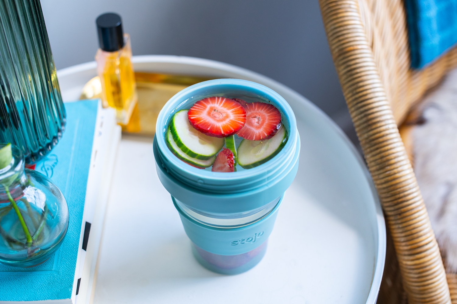 스토조 접이식 실리콘 텀블러 비기 컬렉션 470ml, 젤리 미모사 - 상세 이미지 4