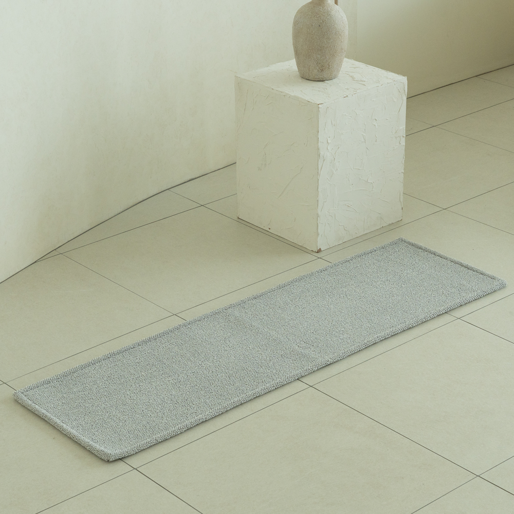 소프트 프리즈 워셔블 발매트 주방매트 멀티그레이, 45x120cm 이미지 7