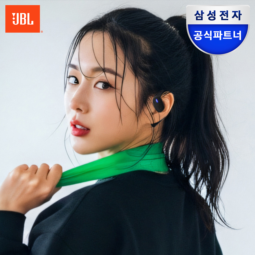삼성공식파트너 JBL SENSE LITE 블루투스이어폰 오픈형 러닝이어폰 블랙 제품 이미지