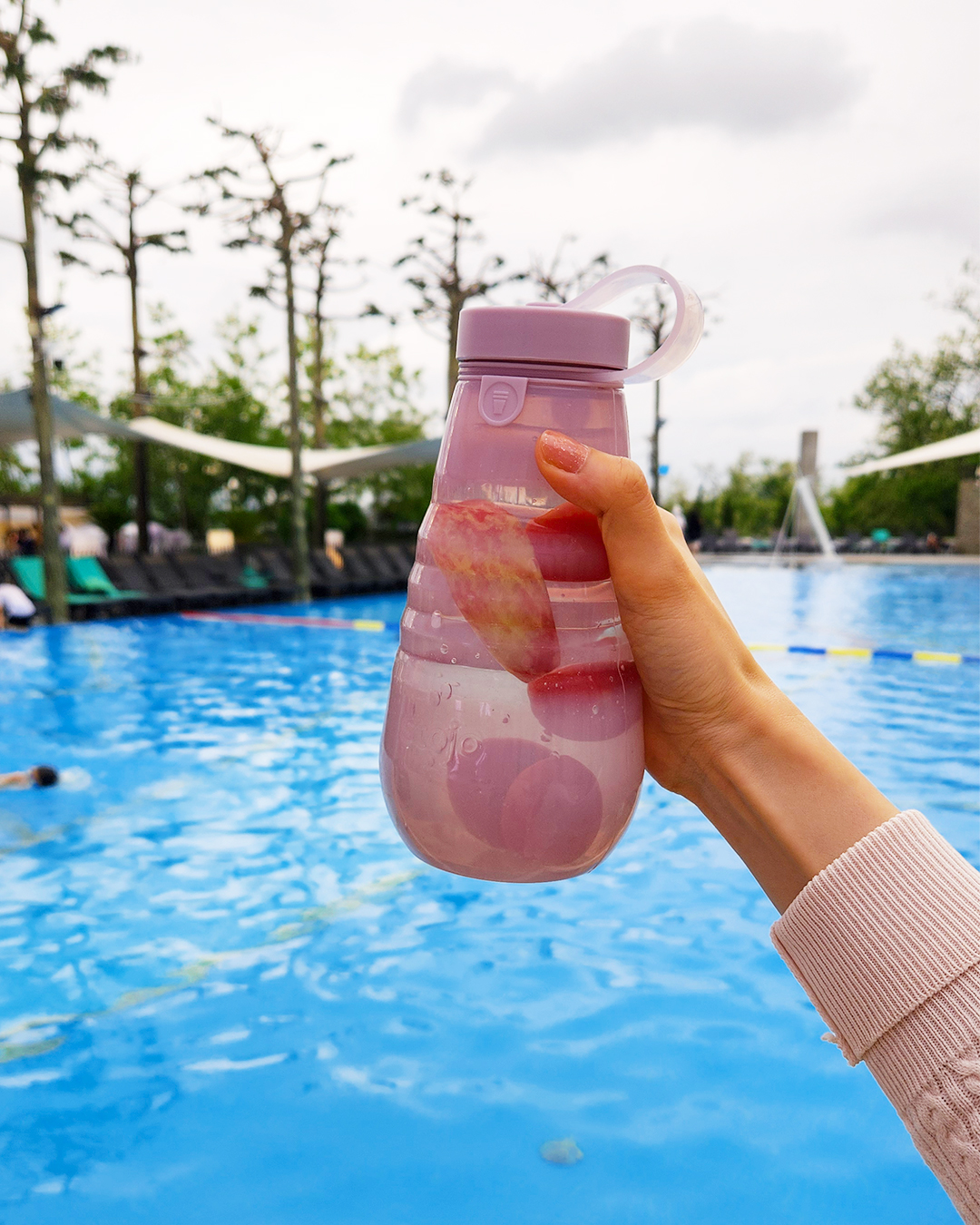 스토조 접이실 실리콘 텀블러 보틀 컬렉션 590ml, 젤리 아쿠아마린 이미지 6