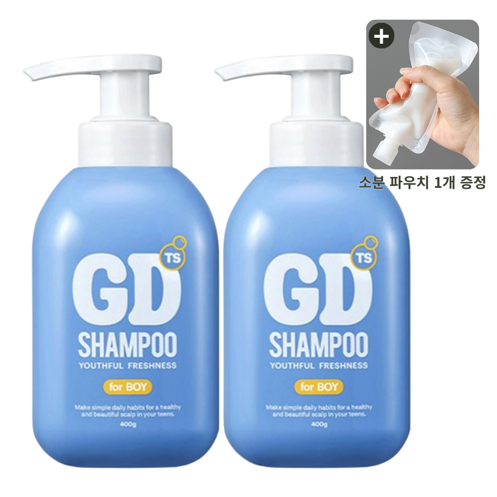 TS 지디 샴푸 포보이 + 소분 파우치 400g, 2개 - 상세 이미지 3