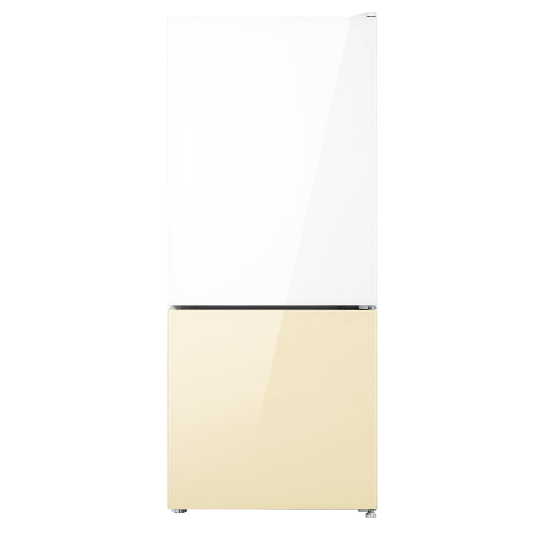 CRK 2도어 하냉동 냉장고 117L 화이트+베이지 MRDC117ESM1
