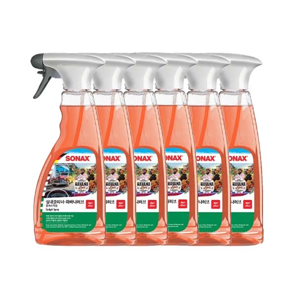 SONAX 소낙스 실내클리너 하바나 러브 500ml 플라스틱용 6개입 - 메인 이미지
