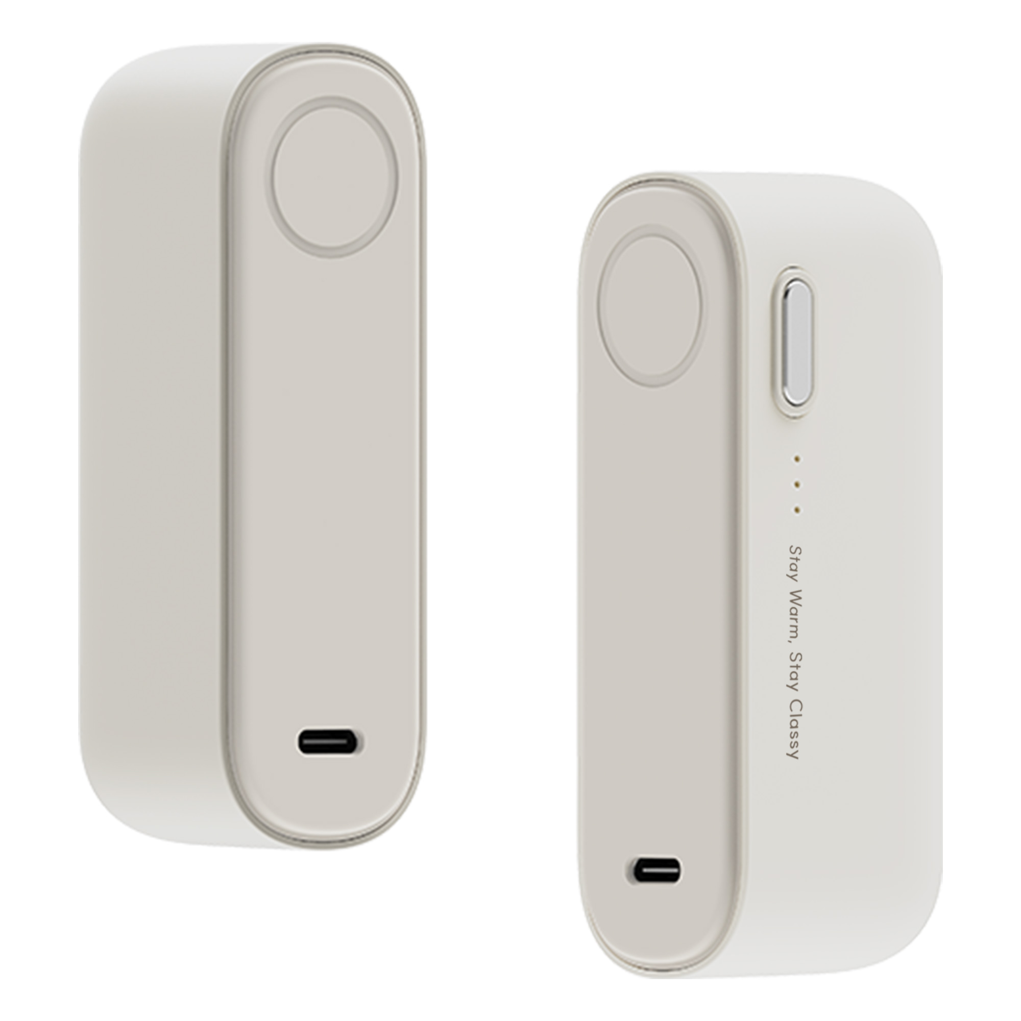 대용량 듀얼 마그네틱 손난로 보조배터리 8000mAh 겨울 캠핑 휴대용 충전식 핫팩 - 상품 이미지
