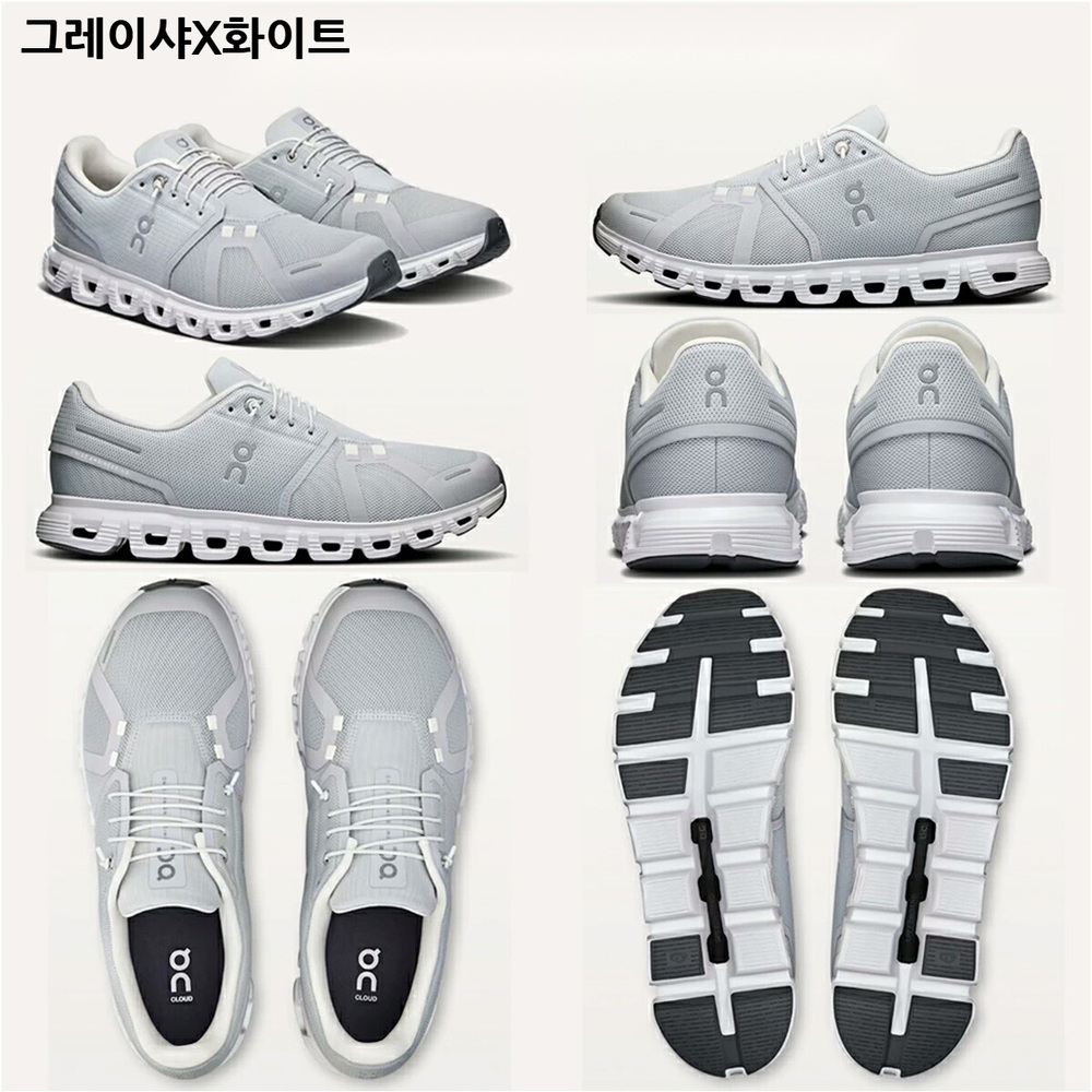 온 러닝 클라우드6 남성 로우컷 러닝화 운동화 3MF1007 미드나이트/화이트 280 - 상세 이미지 5