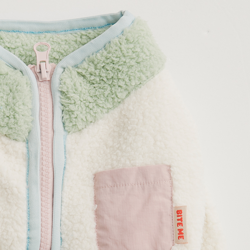 바잇미 강아지후리스 바람막이 강아지플리스 점퍼 잠바