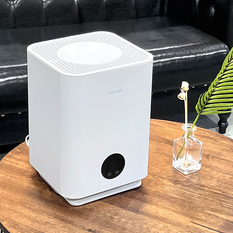 캐로스 UV살균 자연 기화식 가습기 대용량 통세척 사무실 공기청정 세척편한 아이방 무드등