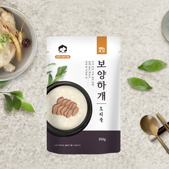 펫러닝 보양하개 강아지삼계탕 강아지캔 통조림 습식 간식 닭고기+고구마, 100g, 10개 이미지 7