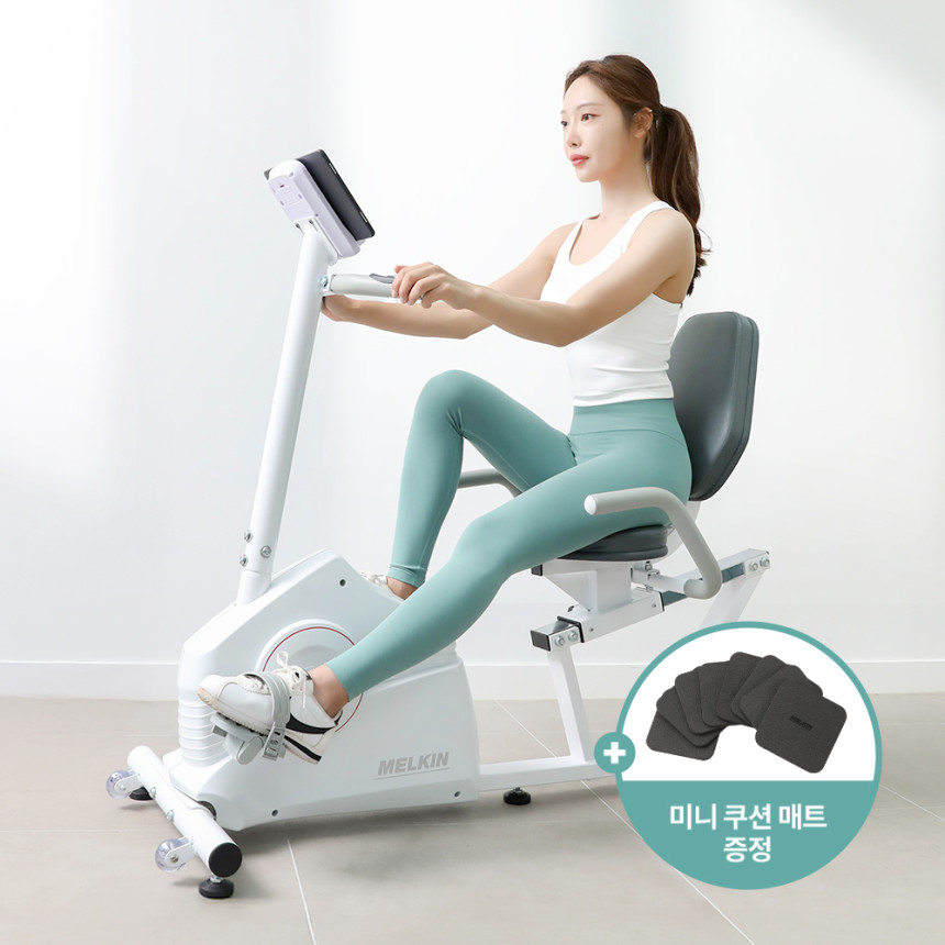 멜킨 좌식 폴민 바이크 가정용 사이클 실내 헬스 자전거 머신 유산소 운동 기구 홈트 사진 1