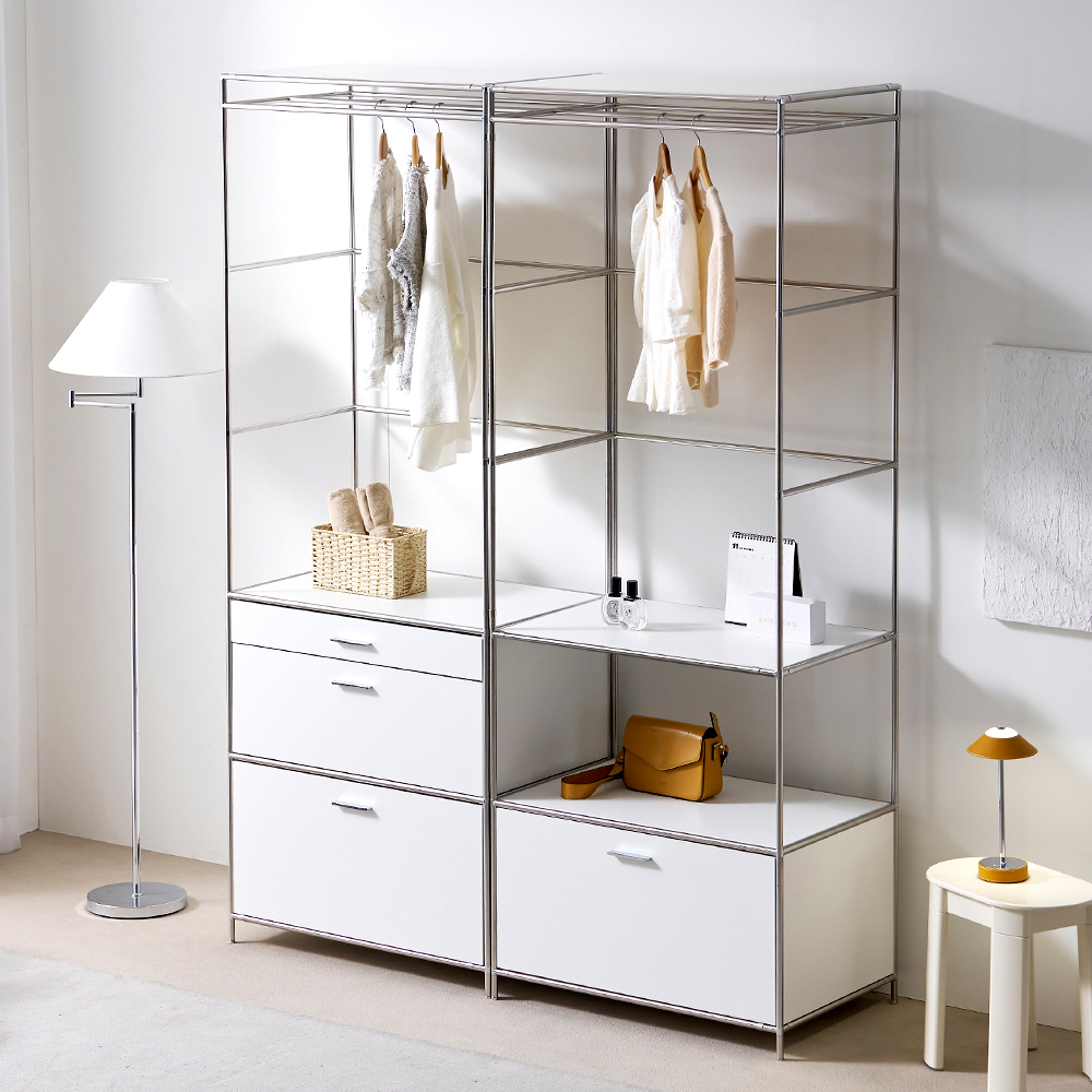 세렌핏 모듈 미드센츄리 옷장 서랍장 멀티 시스템 헹거 400