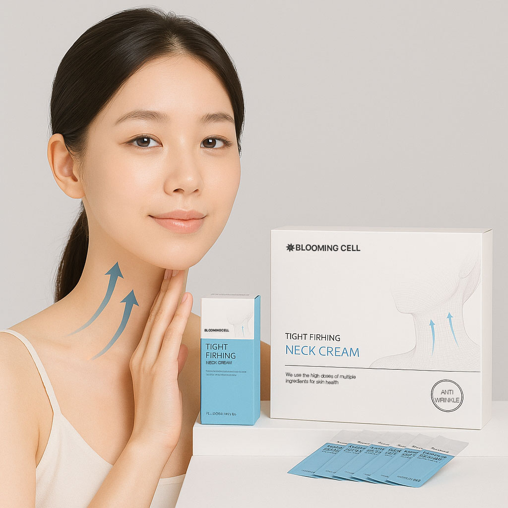 블루밍셀 넥크림 가로목주름 목 탄력 주름개선 크림 제품 이미지