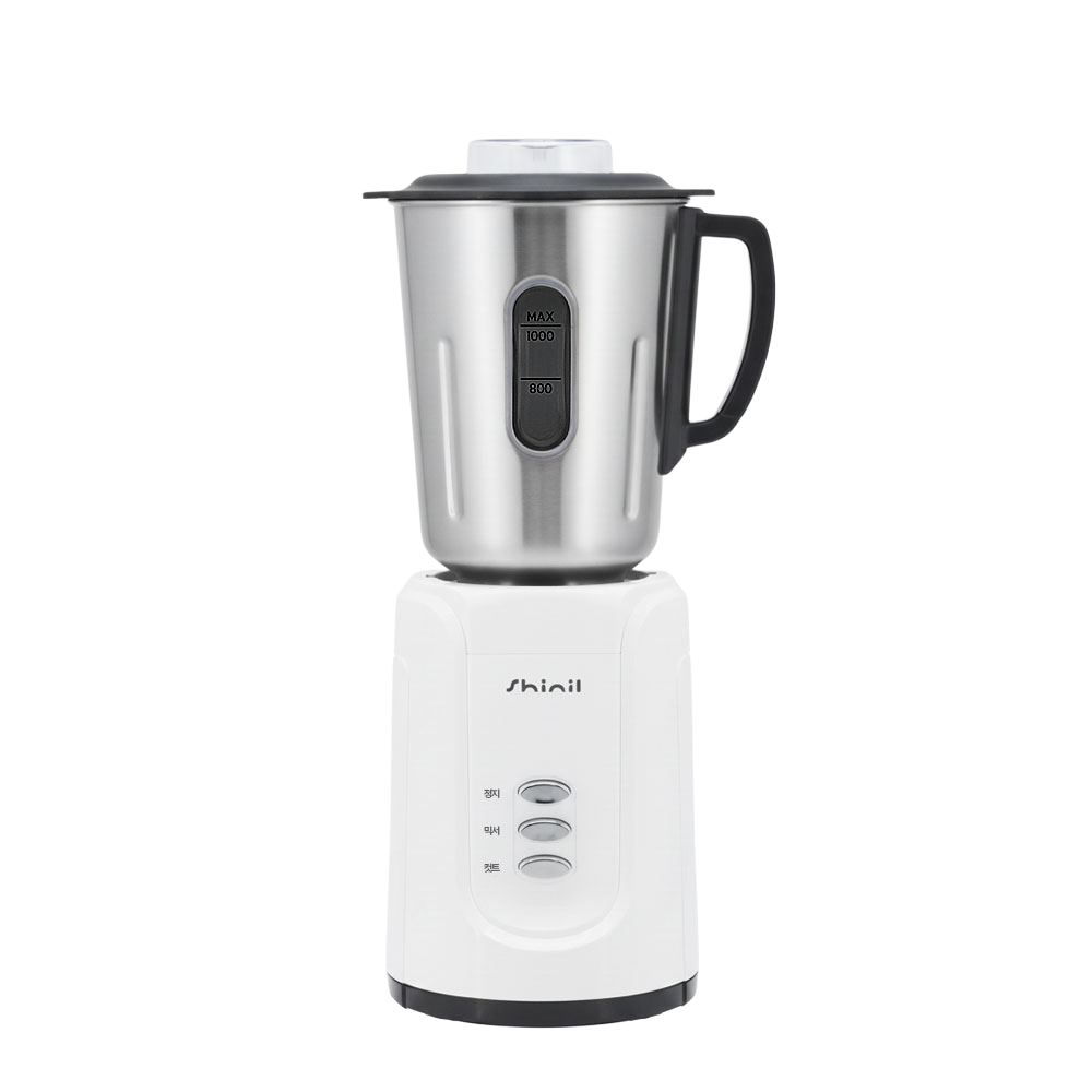 신일 멀티 믹서기 다용도 주스 마늘 양념 다지기 분쇄기 스텐용기 2개 화이트