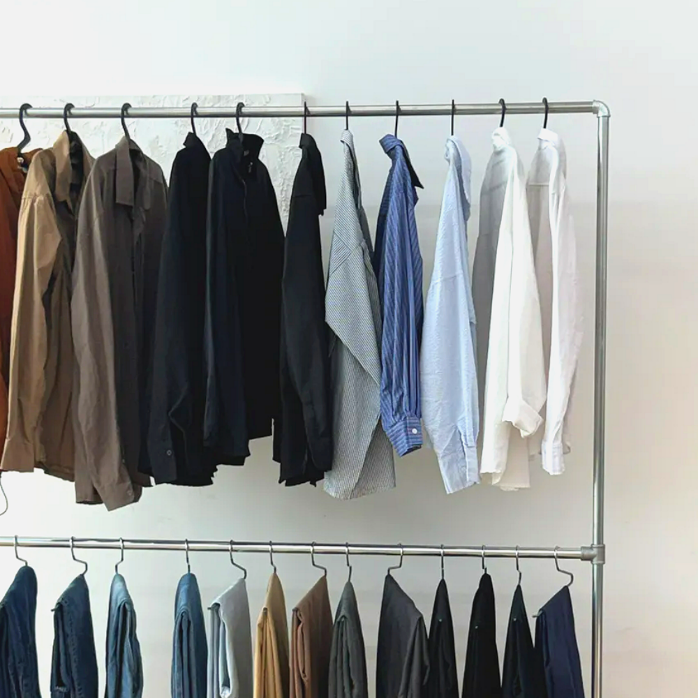 비아베네또 철제 1단 파이프헹거 옷가게 스탠드 이동식 옷걸이 튼튼한 헹거 0.8X1.2